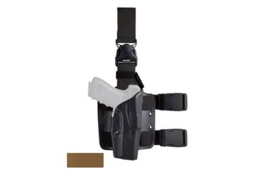 Image of Safariland Model 6385 ALS/OMV Drop-Leg Holster, Glock 19/23/32, Right Hand, STX Coyote Brown, 6385-283-761