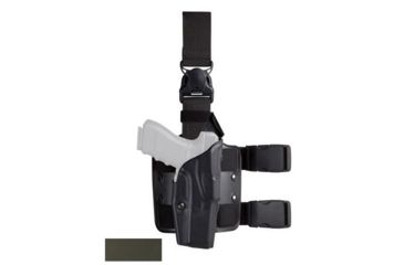 Image of Safariland Model 6385 ALS/OMV Drop-Leg Holster, Glock 19/23/32, Right Hand, STX OD Green, 6385-283-561