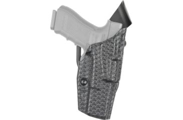 Image of Safariland 6390 ALS Mid-Ride Level-I Retention Sig SauerP229R DASA STX Black Basket Weave Right Hand with Rails 6390-744-481