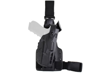 Image of Safariland Model 7004-sp10 7ts Sls Single Strap Tactical Holster, Glock 19, Black - 7004-2835-411-SP10