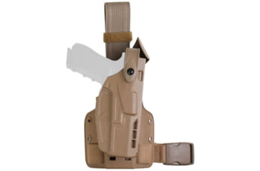Image of Safariland Model 7004-sp10 7ts Sls Single Strap Tactical Holster, Glock 19, Fde Brown - 7004-2835-551-SP10