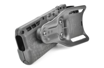 Image of Safariland Model 7280 7TS SLS Mid-Ride Level-II Duty Holster, Glock 19/23/32, Right Hand, STX Basket Weave Black, 7280-283-481