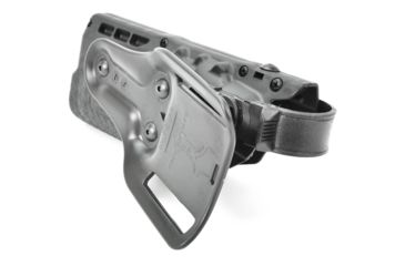 Image of Safariland Model 7280 7TS SLS Mid-Ride Level-II Duty Holster, Glock 19/23/32, Right Hand, STX Basket Weave Black, 7280-283-481