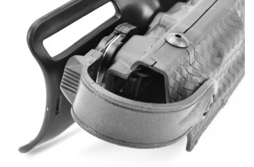 Image of Safariland Model 7280 7TS SLS Mid-Ride Level-II Duty Holster, Glock 19/23/32, Right Hand, STX Basket Weave Black, 7280-283-481