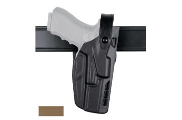Image of Safariland Model 7280 7TS SLS Mid-Ride Level-II Duty Holster, Glock 20/21 w/ITI M3 Light, Left Hand, STX Flat Dark Earth, 7280-3832-552