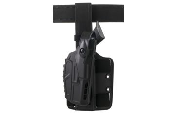 Image of Safariland 7304 7TS ALS/SLS Level III Retention Tactical Holsters, Glock 17/Glock 22, Standard Double Strap Leg Shroud, Right Hand, Black, 7304-835-411
