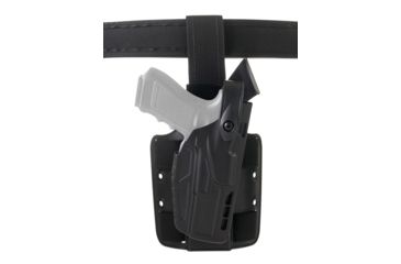 Image of Safariland 7304 7TS ALS/SLS Level III Retention Tactical Holsters, Glock 19 Gen 5, Glock 23, Glock 45, Glock 19X, QLS 19 Fork, Right Hand, Black, 7304-2835-411-MS19