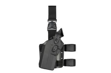 Image of Safariland Model 7305RDS ALS/SLS Tactical Drop Leg Holster, Glock 17 w/ Light, Left, Black, 1323687