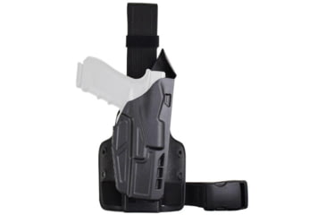 Image of Safariland 7TS AlS Polymer Tactical Drop Leg Holster, M18, Right, Black, 7354-750-411-SP10