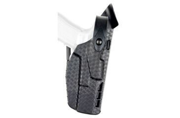 Image of Safariland 7360 7TS ALS/SLS Mid-Ride LVL III Duty Holster, Glock 19 Gen 5, Right, 2.25 in, Basket Weave Black, 7360-2835-481