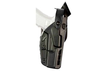 Image of Safariland 7360 7TS ALS/SLS Mid-Ride LVL III Duty Holster, Glock 19 Gen 5, Right, 2.25 in, Plain Black, 7360-2835-411