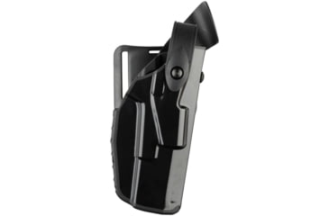 Image of Safariland Model 7360-7TS ALS/SLS Mid-Ride Level III Duty Holster, SIG Sauer P320C 9/40, X300U/TRL-1HL, Left, Hi Gloss, Black, 7360-7502-492