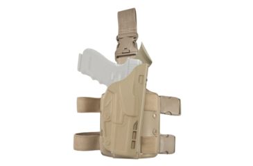 Image of Safariland Model 7385 7TS ALS/OMV Drop-Leg Holster, Glock 26/27/33, Right Hand, STX Flat Dark Earth, 7385-183-551