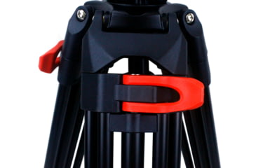 Image of SAMURAI Broadcast Pro Plus Professional 3-Section w/Fluid Head Video Tripod, Black, BROADCASTPlus