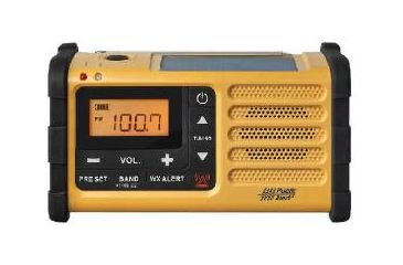 Image of Sangean Digital AM/FM/Weather/Hand crank/USB/Solar Emergency Alert Radio, Yellow MMR-88
