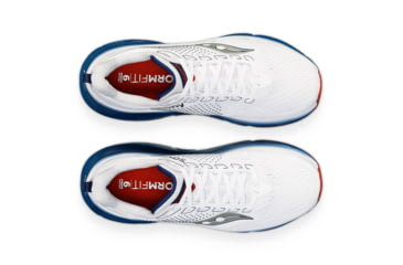 Image of Saucony Guide 17 Shoes - Mens, White/Navy, 7, Medium, S20936-108-100-M-7