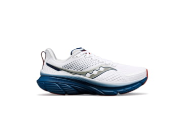Image of Saucony Guide 17 Shoes - Mens, White/Navy, 7, Medium, S20936-108-100-M-7