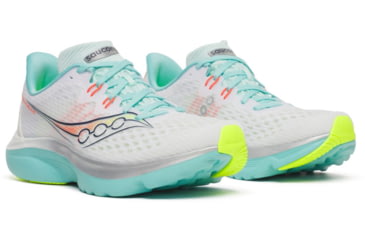 Image of Saucony Kinvara 16, White/Aqua, 9.5, S11020-130-9.5
