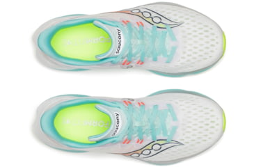 Image of Saucony Kinvara 16, White/Aqua, 9.5, S11020-130-9.5