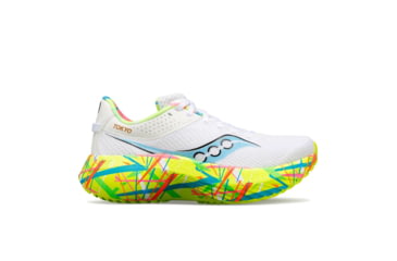 Image of Saucony Kinvara Pro Shoes - Mens, White/Citron, 11.5, Medium, S20847-07-100-M-11.5