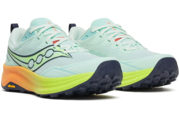 Image of Saucony Peregrine 16, Aqua/Citron, 10, S11066-130-10