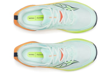 Image of Saucony Peregrine 16, Aqua/Citron, 10, S11066-130-10