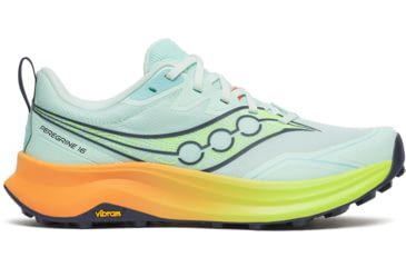Image of Saucony Peregrine 16, Aqua/Citron, 10, S11066-130-10