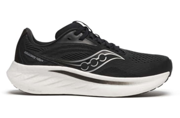 Image of Saucony Ride 18 - Womens, Black/White, 10, S11000-100-M-10