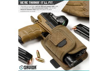 Image of Savior Equipment Universal Pistol Holster, Tan, 5.8in H x 3.75in W, Tan, 5.8in H x 3.75in W, SP-TNS-PHOL-TN