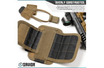 Image of Savior Equipment Universal Pistol Holster, Tan, 5.8in H x 3.75in W, Tan, 5.8in H x 3.75in W, SP-TNS-PHOL-TN