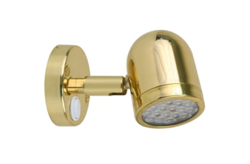 Image of Scandvik 154 Lumens LED Brass Reading Light, 10-30V, 19052P
