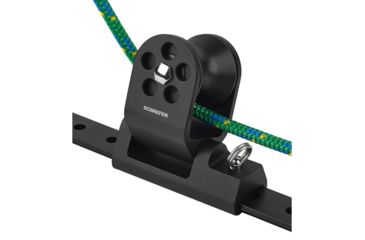 Image of Schaefer Marine Twin Sheet Block f/1-1/4" T-Track - Black 74708