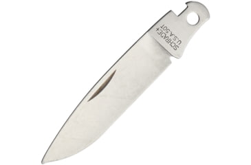 Image of Schrade S643 Knife Blade - Replacement Blades, 3.38in Overall, Satin SS Drop Point, S643