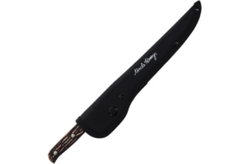 Image of Schrade UH 7.25in Fillet &amp; Clipper Combo, 12in Overall, 7.25in Satin Stainless Fillet Blade, Staglon Handle, Nylon Belt Sheath, 1200425