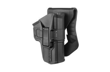 Image of Scorpus Level 2 Retention OWB Belt/Paddle Holster, Glock 17/19/22/23/26/27/31/32/33/34/35/41, Ambidextrous Hand, Black, SC-G9RB