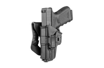 Image of Scorpus M1 Level 2 Retention OWB Belt/Paddle Holster, G-9R, Glock 17/19/26, Left Hand, Black, SC-G9RLHB