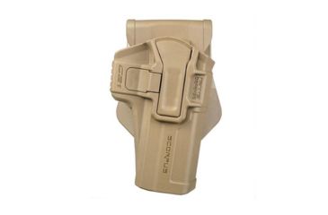 Image of Scorpus M24 Belt Holster CZ 75, SIG Sauer P226, H&amp;K USP 9mm, 1911, Glock 17/19/22/31/41/43 w/ 2 Retention System, Right Hand, Flat Dark Earth, SC-24BG9RT