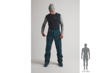 Image of SCOTT Defined Merino L/SL Shirt - Mens, Dark Blue/Light Grey Melange, Large, 2777727037008