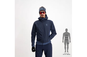 Image of SCOTT Explorair Hybrid LT Jacket - Mens, Dark Blue/Metal Blue, Large, 2918547367008