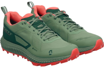 Image of SCOTT Supertrac 3 GTX Shoes - Women's, Frost Green/Coral Pink, 7, 2878237193380-7