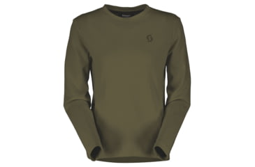 Image of SCOTT Tech Crewneck Sweater - Womens, Fir Green, Small, 4032957340008