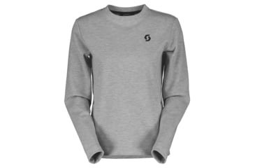 Image of SCOTT Tech Crewneck Sweater - Womens, Grey Melange, Small, 4032951920008