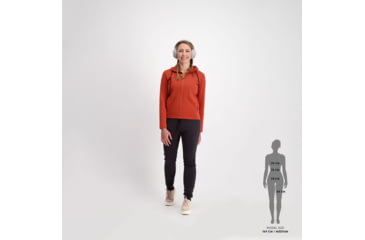 Image of SCOTT Tech Zip Hoody - Womens, Earth Red, Large, 4032917368012