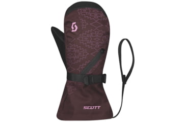 Image of SCOTT Ultimate Premium Mitten - Junior, Red Fudge/Cassis Pink, Medium, 2779586654007