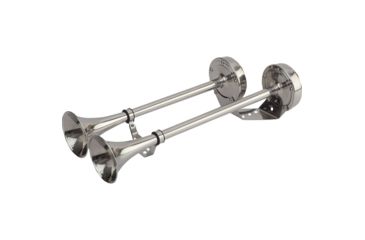 Image of Sea-Dog MaxBlast Stainless Steel Trumpet 12V Horn - Dual 77195