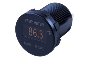 Image of Sea-Dog OLED Temperature Meter Fahrenheit w/6' Lead Round 77913