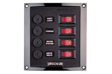 Image of Sea-Dog Sea Dog Vertical 4 Gang Panel, 424010-1