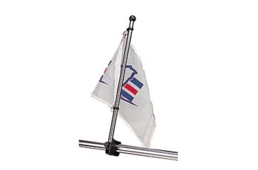 Image of Sea-Dog Stainless Steel Rail Mount Flagpole - 17in, 327122-1