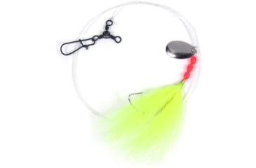 Image of Sea Striker Fluke Rig 2/0 Wide Gap Spinner 3Way Yel Bucktail, N8955-FY