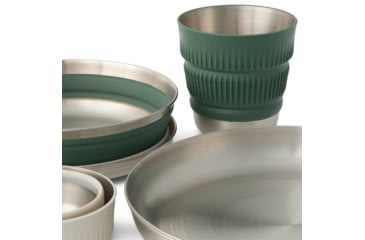 Image of Sea to Summit Detour Stainless Steel Collapsible Dinnerware Set Multi, 2P, 6-Piece, A1325
